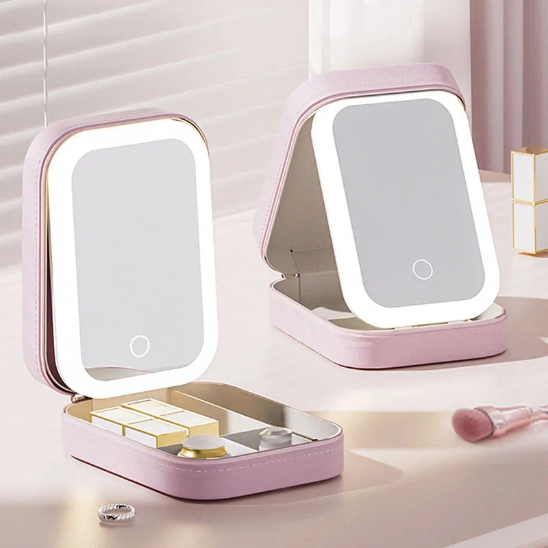 Shine and Stash – Portable LED Lighted Makeup Case