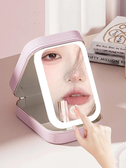 Shine and Stash – Portable LED Lighted Makeup Case