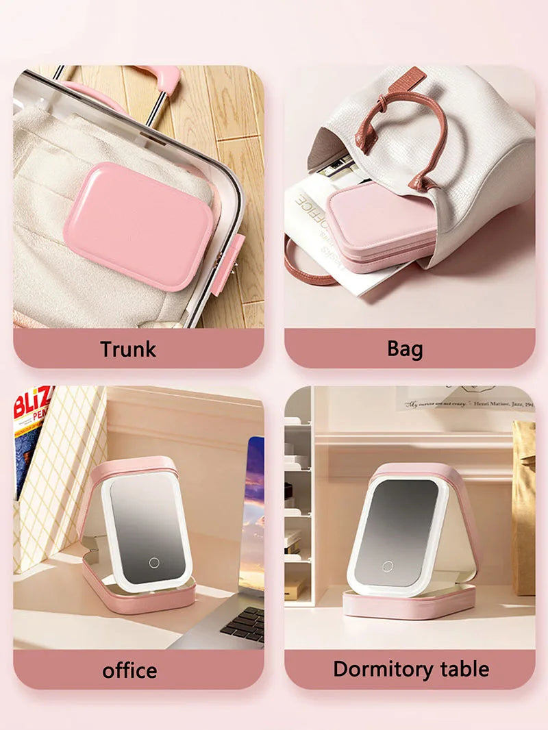 Shine and Stash – Portable LED Lighted Makeup Case