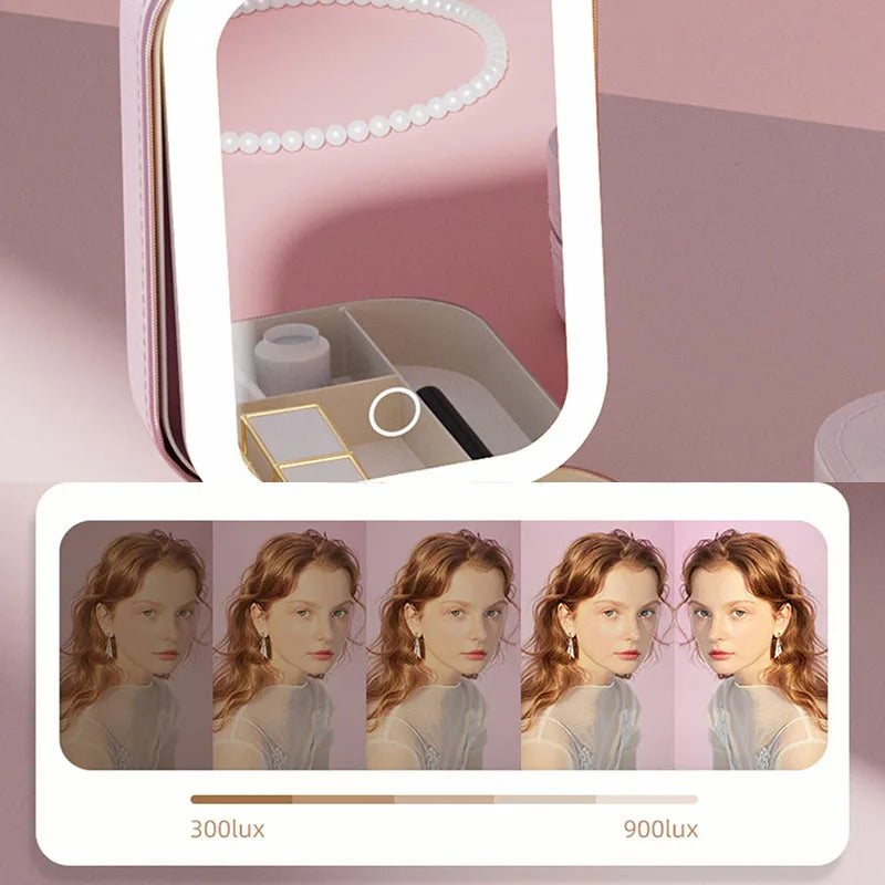Shine and Stash – Portable LED Lighted Makeup Case